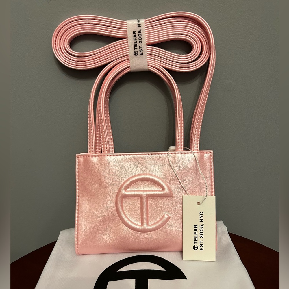 TELFAR Small Shopping Bag in Ballerina Pink